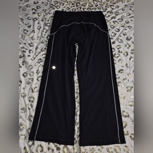 Lululemon Athletica Women Size Extra Large XL Black Track Sweat Pants Yoga Pants